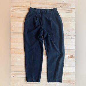 NY Collection Elegant Black Vintage Trousers